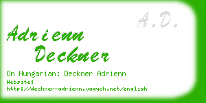 adrienn deckner business card